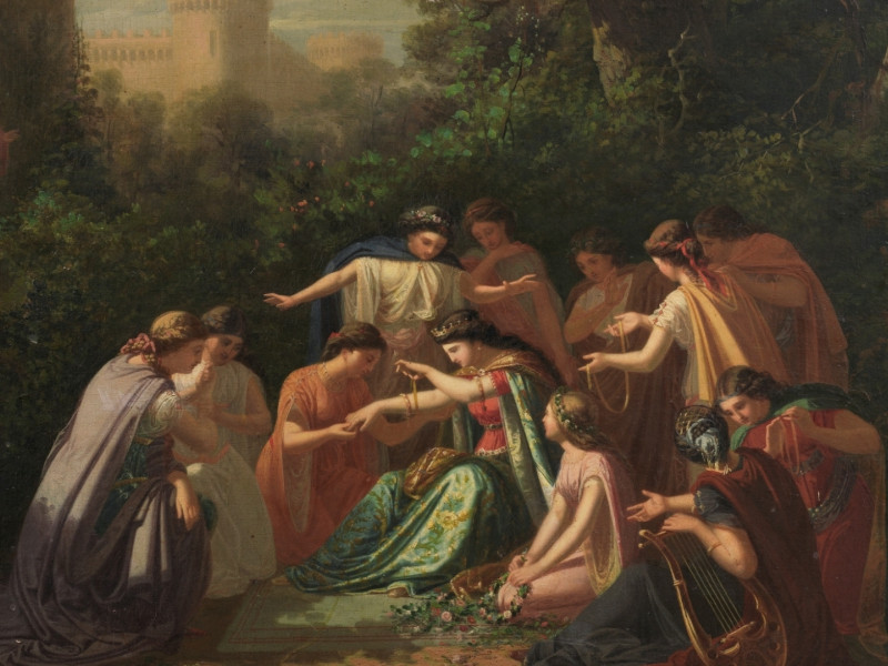 'Florinda, hija del conde don Julián, llamada la Cava', Francisco Reigón (1860)
