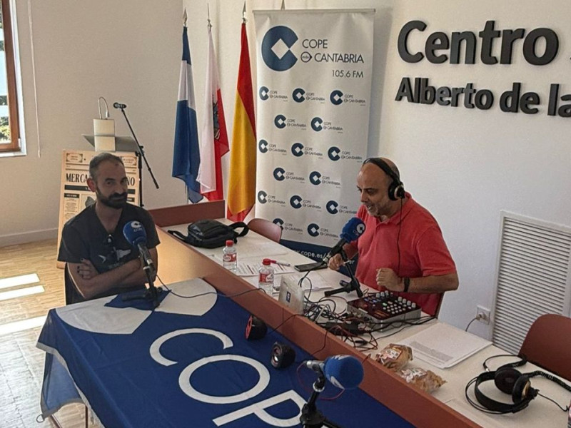 Ángel Gutiérrez Madrazo, "Quini", jefe de producción de "DouGall´s", junto a Jaime del Olmo