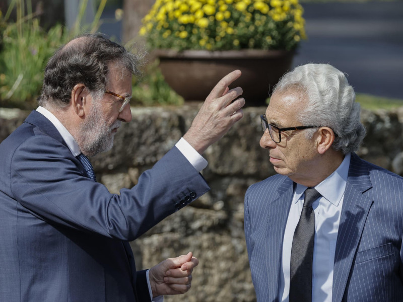 El expresidente Rajoy charla con el expresidente mexicano Ernesto Zedillo