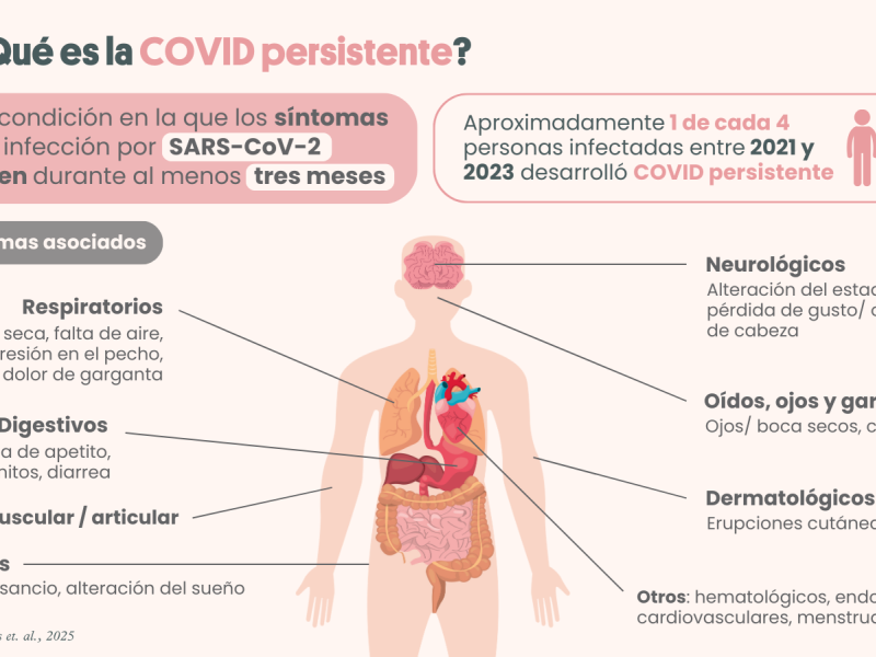 Gráfico explicativo de lo que es el COVID Persistente