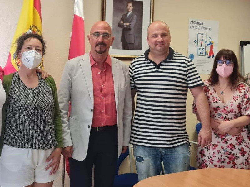 Reunión de los afectados por Covid persistente con el consejero de Salud, César Pascual