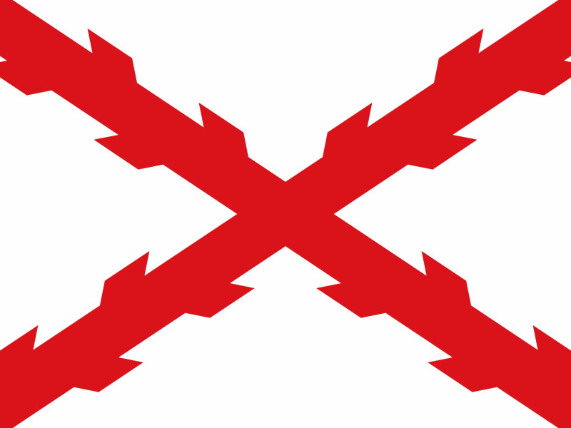 Cruz de San Andrés, insignia de la monarquía hispánica