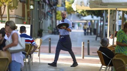 Un empleado de hostelería en Toledo