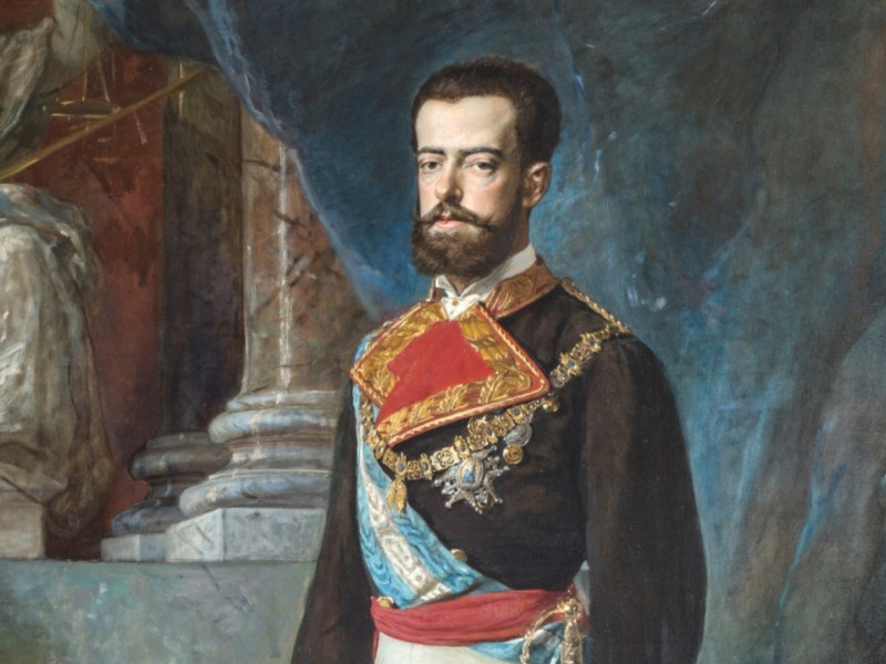'Amadeo I', retrato de Vicente Palmaroli y González (1872)