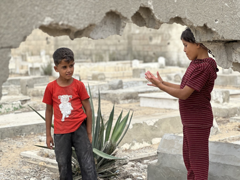 Niños en Gaza