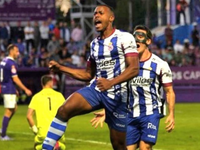 Quicala Bari celebrando el gol que anotó el pasado domingo