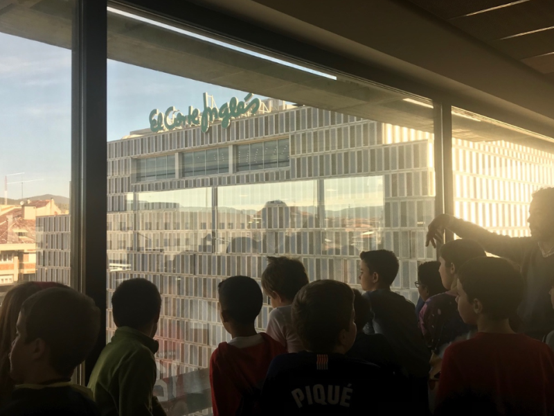 Una de las visitas "A ras de cielo" desde el colegio.