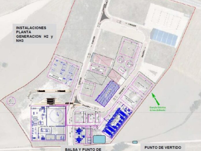 Plano de ubicación de la planta en el polígono de Baltanás