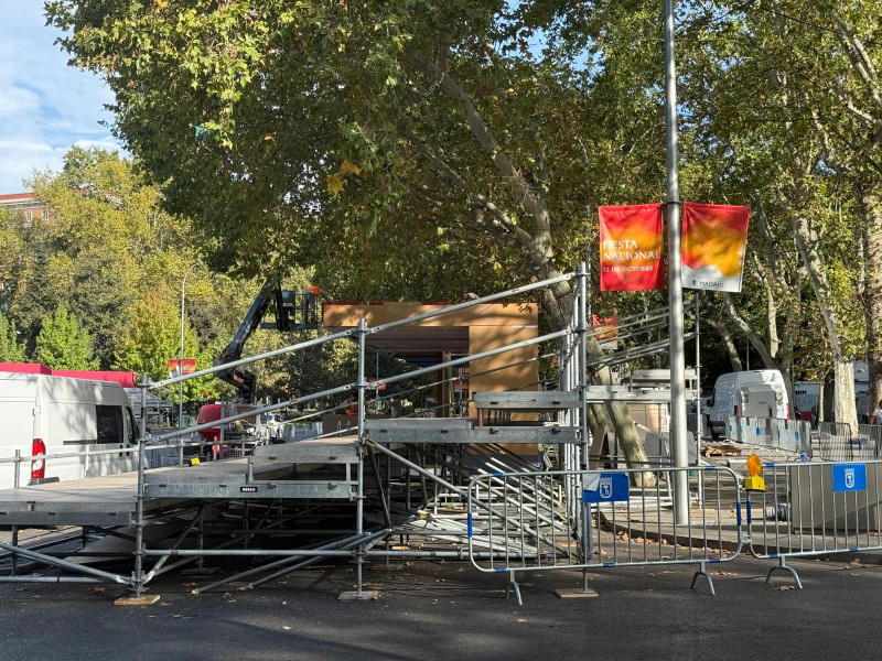 Madrid se prepara para el desfile de la Fiesta Nacional del 12 de octubre