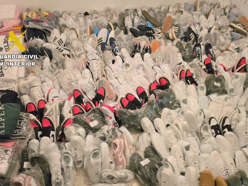 Zapatillas falsificadas en Zamora