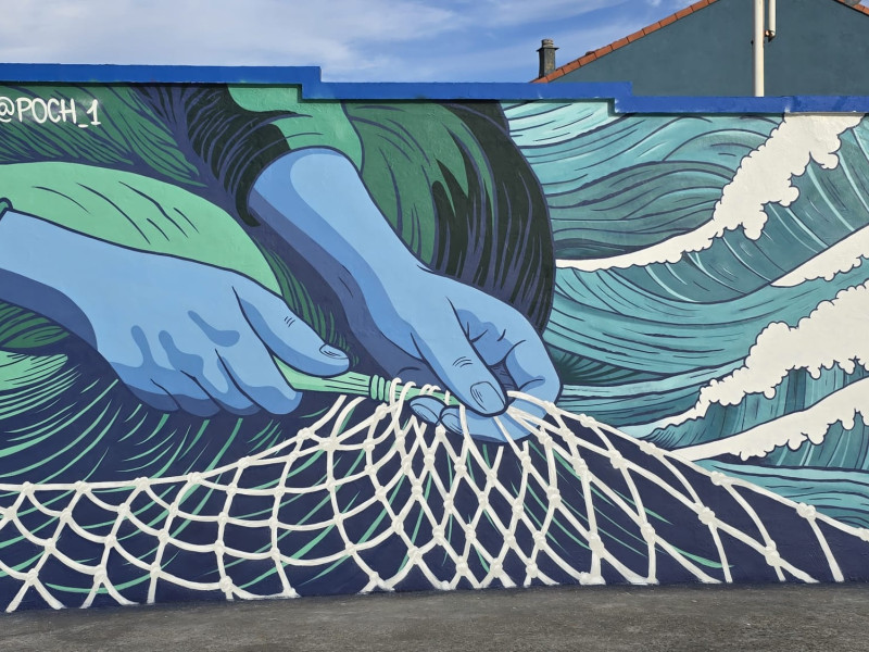 Una imagen del mural pintado en San Juan