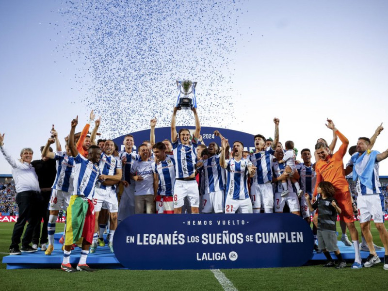 El Leganés celebra su regreso a Primera