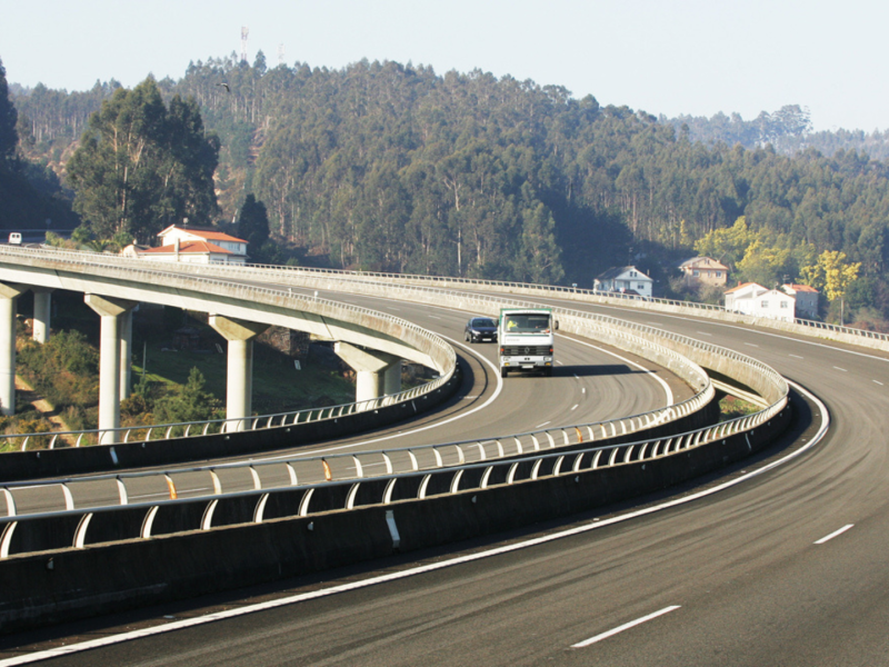La autopista AG-55 en A Coruña