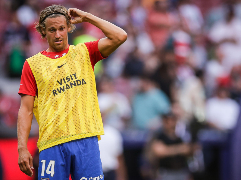 Marcos Llorente en un partido con el Atlético de Madrid