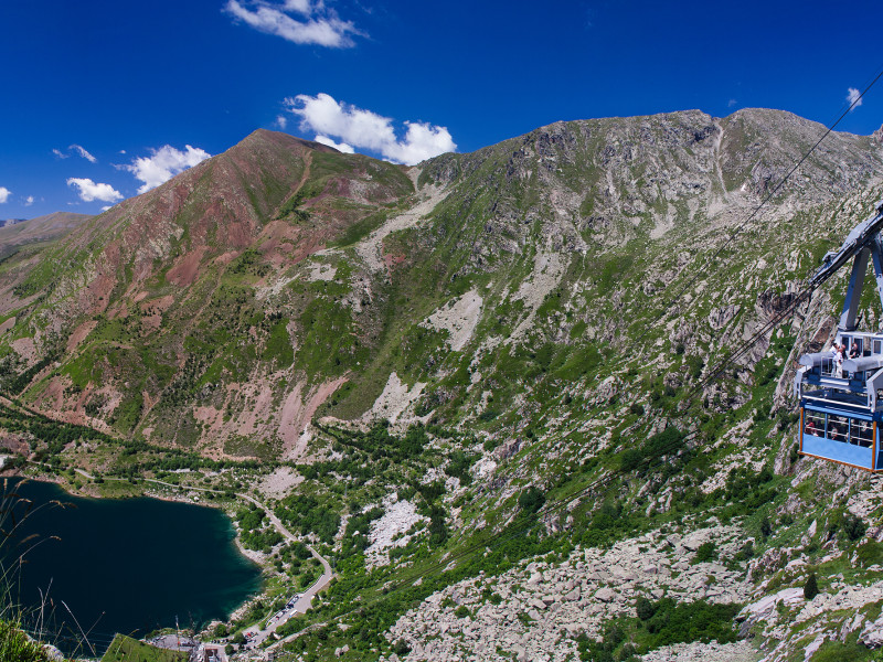 Vista panoràmica del telefèric de la vall Fosca
