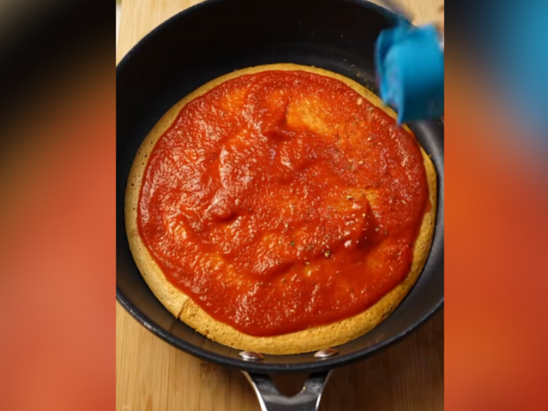 La pizza que propone Paula Delgado