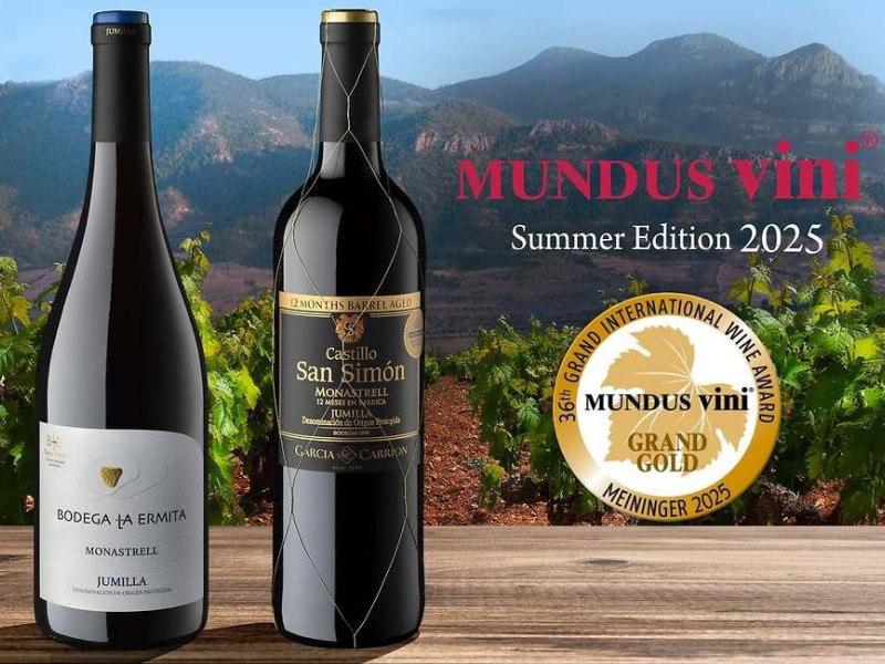 García-Carrión única bodega española que consigue Dos Medallas Gran Oro en Mundus Vini 2025