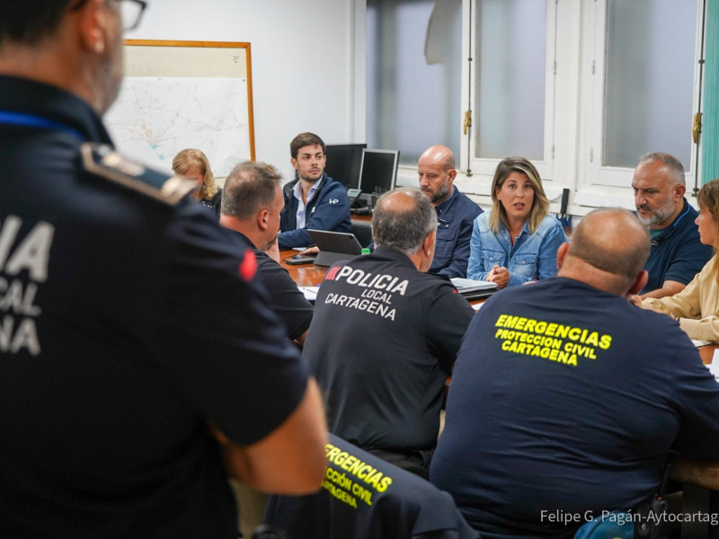 Noelia Arroyo, en la reunión de seguridad