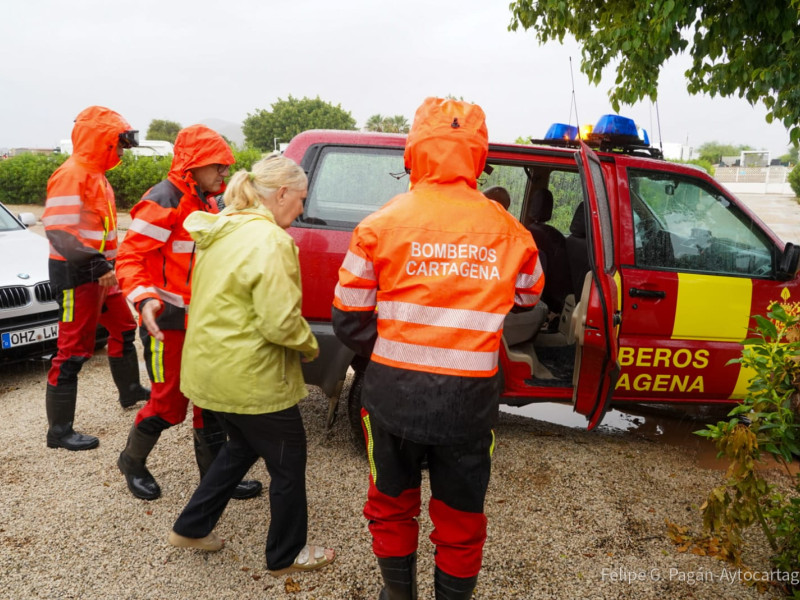 Dispositivo de evacuación en Cartagena