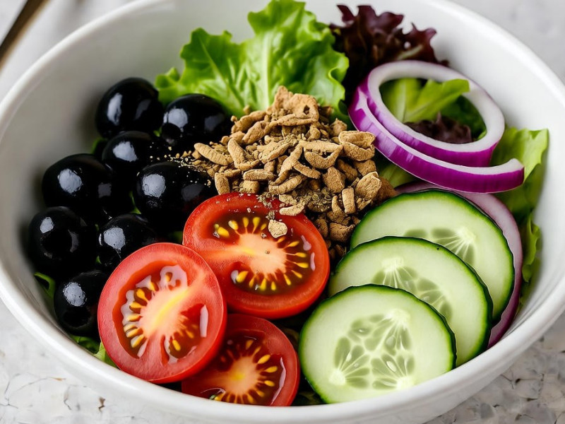 Las ensaladas son una forma sencilla de incorporar las aceitunas a la dieta