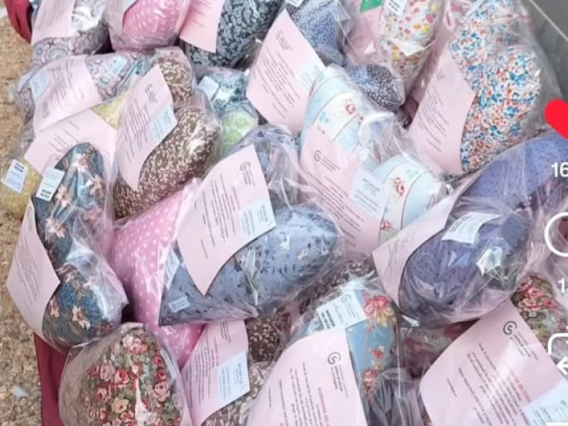 Los corazones ya terminados