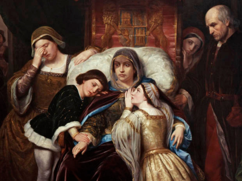 'La demencia de Isabel de Portugal', atribuido a Pelegrí Clavé (1855)