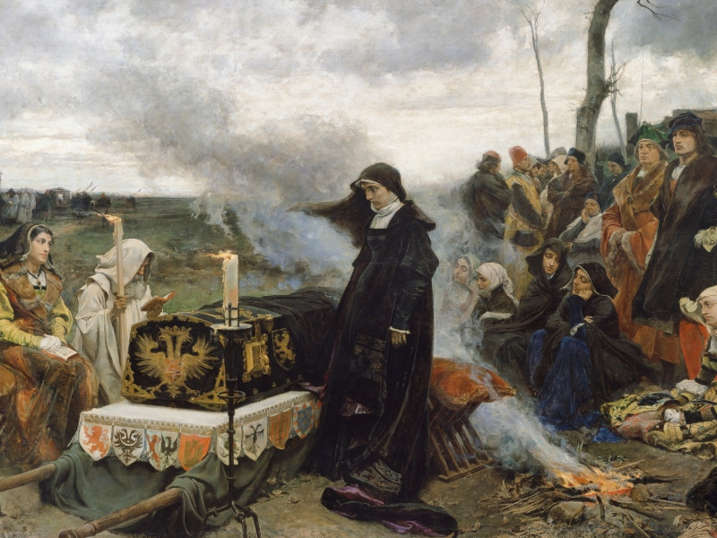 'Juana la Loca', Francisco Pradilla y Ortiz (1877)