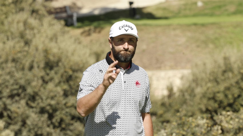 Jon Rahm durante su participación en la tercera jornada del Abierto de España de golf
