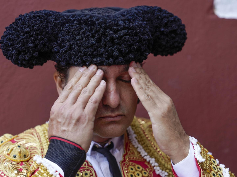 Morante de la Puebla, en su regreso a la plaza de toros de El Bibio, en 2023