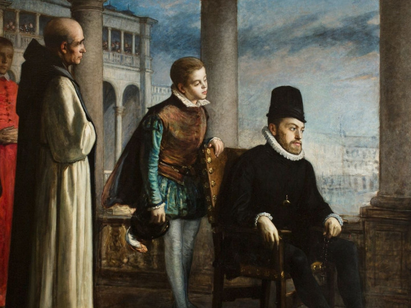 "Felipe II presidiendo un Auto de Fe", Domingo Valdivieso y Henarejos (1871)
