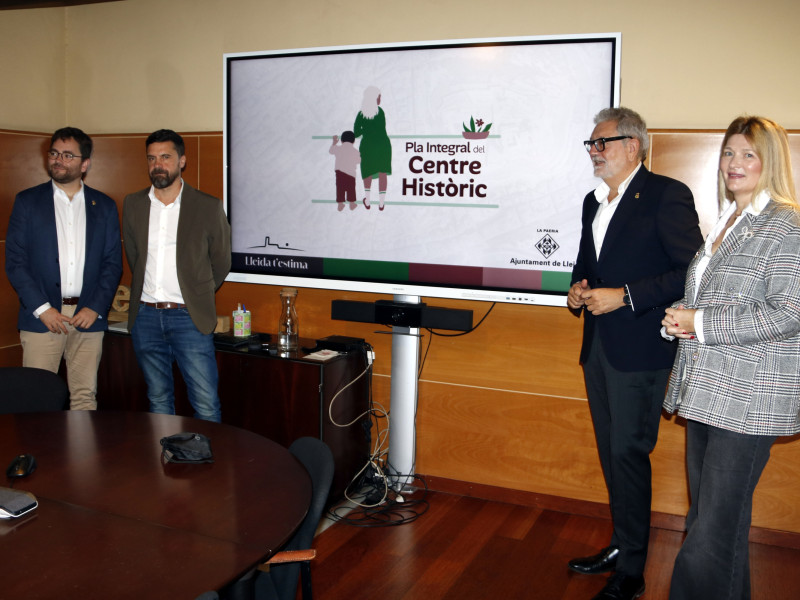 Presentació del Pla integral de reforma del Centre Històric de Lleida