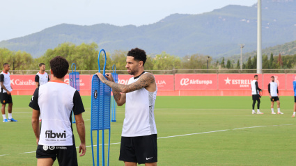 Mascarell, en el entrenamiento de hoy