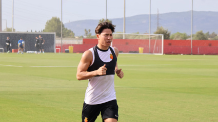 Asano, trabajando en solitario en la Ciudad Deportiva Antonio Asensio