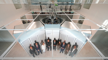Imagen aérea del superordenador cuántico de IBM ubicada en el edificio Ikerbasque de Ibaeta