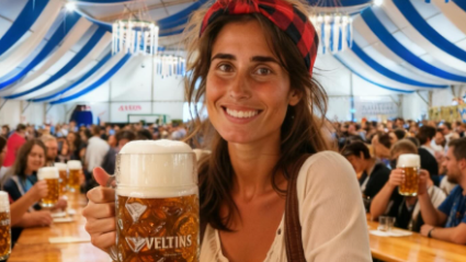 Pilar Valero en la Oktoberfest