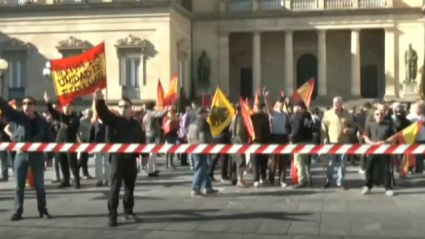 Concentración de Falange Española en Vitoria