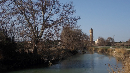 El Canal a su paso por la localidad de Grisén