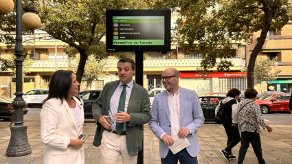 Ana Tamayo, José María Bellido y Bernardo Jordano