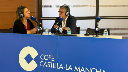 Anastasio durante la entrevista