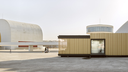 Una imagen del hotel más pequeño del mundo, ideado por Room 2030 para una iniciativa en el Niemeyer