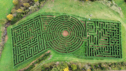 Vista aérea del laberinto de los Pirineos