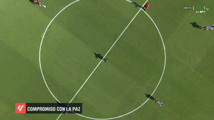 Parón de los jugadores en el Sevilla - Mallorca