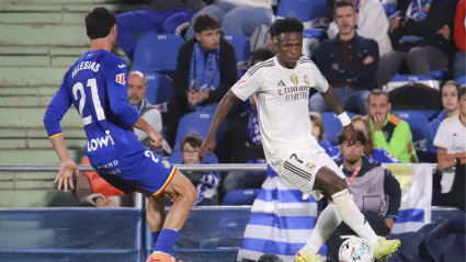 Juan Iglesias defiende a Vinicius durante el Getafe - Real Madrid