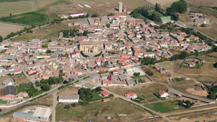 Vista aérea de San Cebrián de Campos