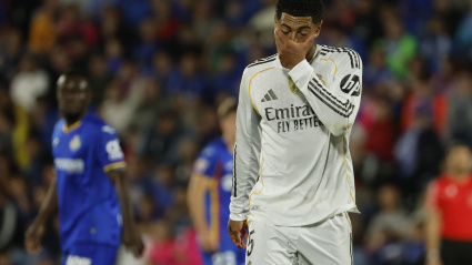El centrocampista inglés del Real Madrid, Jude Bellingham, durante el partido de la jornada 9 de LaLiga EA Sports que Getafe y Real Madrid