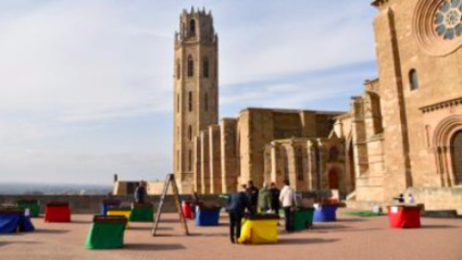 Jocs de fusta al Dia de la Seu Vella de Lleida