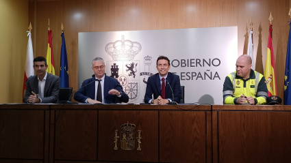 De izquierda a derecha, Rosendo Martínez, José Miguel Tolosa, Pedro Casares y Jorge Giro