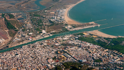 Vista aérea de El Puerto de Santa María