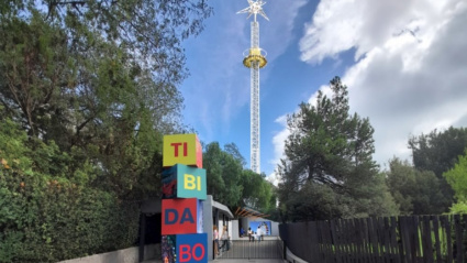 Render de la nueva atracción de caída libre del parque de atracciones Tibidabo de Barcelona.