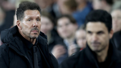Simeone y Arteta, entrenadores del Atlético de Madrid y del Arsenal